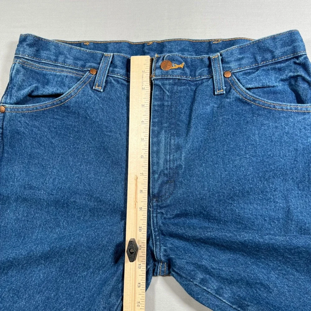 Wrangler Mens Straight Leg Cowboy Cut Denim Jeans Medium Wash 34x30 1013MWZPW